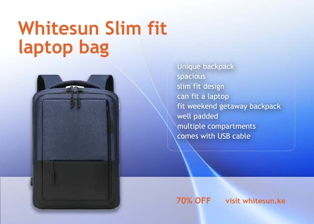 261-whitesun-slim-fit-laptop-bag-with-multiple-compartments-laptop-compartment-and-luggage-with-usb-cable