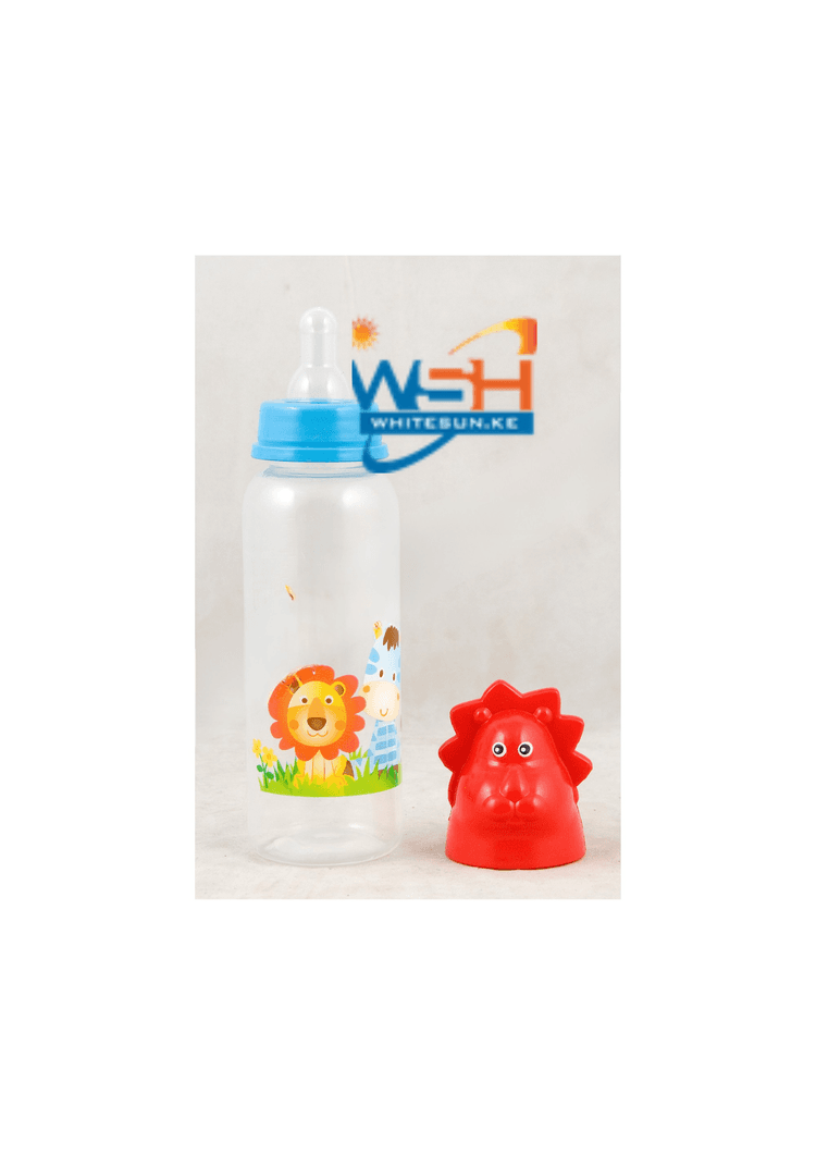 feeding-bottle-with-silicone-nipple-character-hood-cap-8oz-jungle-buddies-pp-silicone
