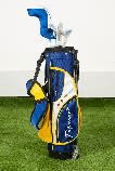 kids-golf-club-set-set-of-5-right-handed-clubs-in-polyester-stand-bag-with-5-zipped-pockets-9-12yrs-make-tigeroar-blue-yellow