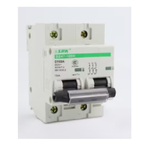 2-pole-miniature-circuit-breaker-c100-breaking-capacity-6ka